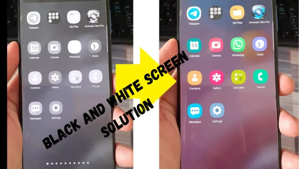 Solution of Getting black and white screen